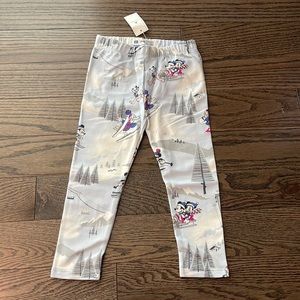Baby Gap Winter Mickey & Friends Leggings Size 2T